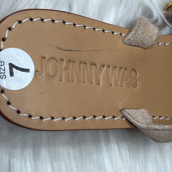 JOHNNY WAS Mother Of Pearls Wedge Sandals - Picture 12 of 12